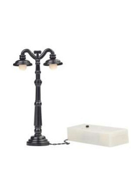 Laterne schwarz mit Batteriebetrieb