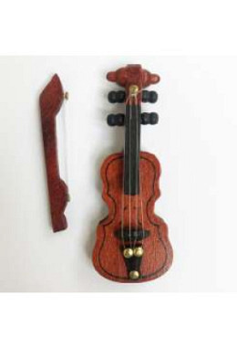 Geige aus Holz 6.5 cm