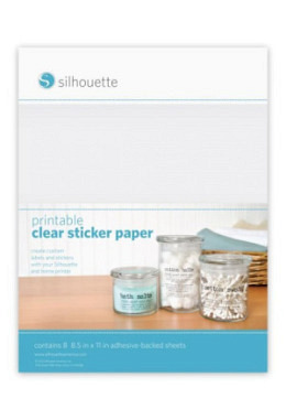 Bedruckbares Stickerpapier transparent