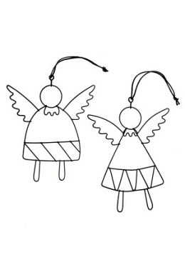 Engel aus Draht assortiert