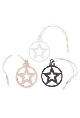 Sternhänger weiss, natur und braun