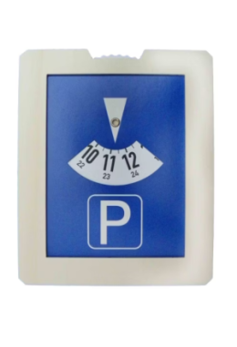 Holz Parkscheibenhülle mit Parkscheibe