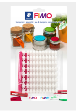 Fimo Buchstaben  Stempelset