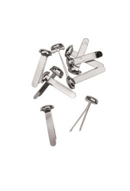 Musterbeutelklammer silber