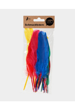 Dekofeder  Farbig