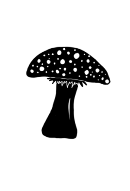 Ministempel "Fliegenpilz gefüllt"