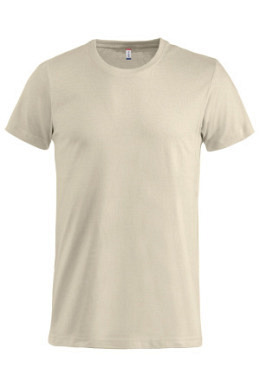 Basic T-Shirt Hellbeige Gr. M