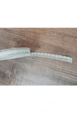 Band Häkelspitze schilfgrün 15mm