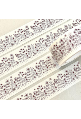 Klebeband "Blumenmeer bordeaux"