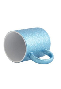 Tasse mit Crakle- Effekt hellblau