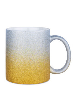 Keramiktasse mit Farbverlauf gelb