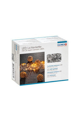 LED Lichterkette warm-weiss mit 10 Lämpchen