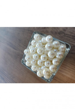 Perlen natur mit Loch