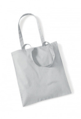 Baumwolltasche mit langen Henkeln grau