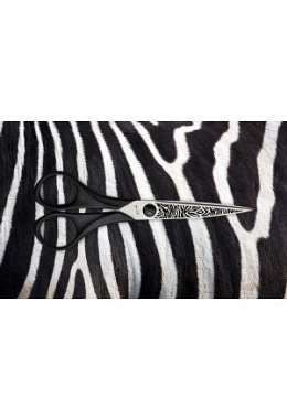 Bastelschere Komfort spitz "Zebra"