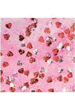 Glitterglue Confetti "Herzen rot & sil..