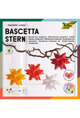 Bascetta Stern gelb, orange, rot, weiss