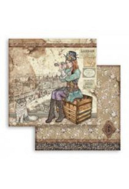 Designpapier "Lady Vagabond und Katze"