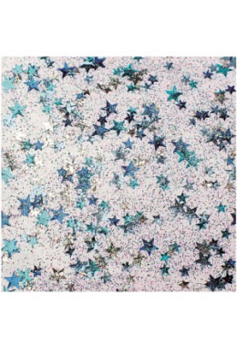 Glitterglue Confetti "Sterne blau & si..