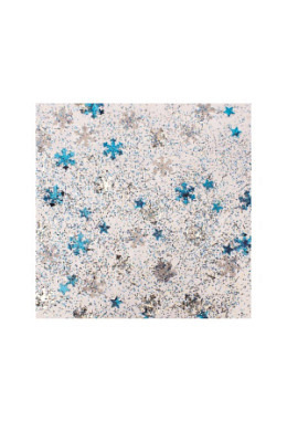 Glitterglue Confetti "Schnee blau & si..