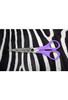 Bastelschere Komfort spitz "Zebra"