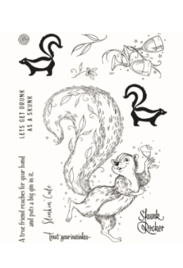 Silikonstempel Set Stinktier