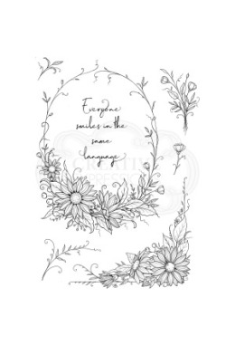 Silikonstempel Set Bauerngarten