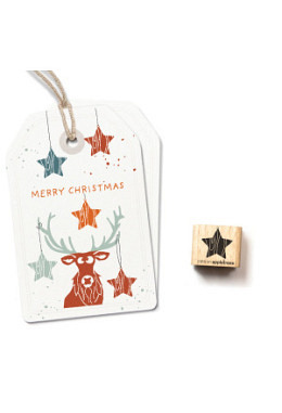 Ministempel "Baumschmuck Holzstern"