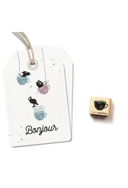 Ministempel "Blümchentasse"