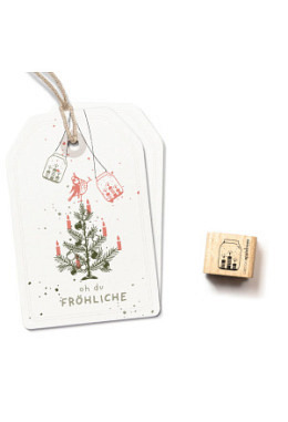 Ministempel "Kerzenglas"