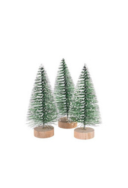 Tannenbaum mit Schnee 3,5x5,5cm