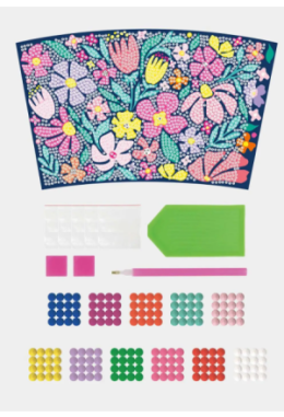 Diamond Painting Becher Blumen