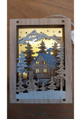 Winterlandschaft mit Licht