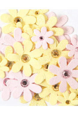 Streuteile Glitterblumen