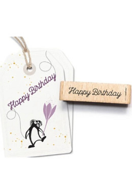 Stempel "Happy Birthday" Schriftzug