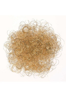 Lamettahaar gelockt goldfarben