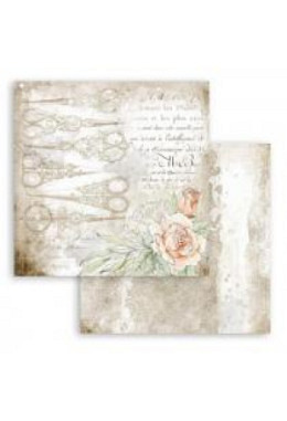 Designpapier "romantische Scheren"