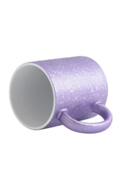 Tasse mit Crakle- Effekt Lila