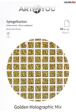 Spiegelkarton-Block "Glitter"