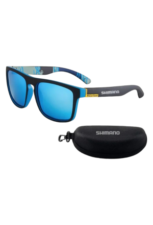 Sonnenbrille SHIMANO square blau II