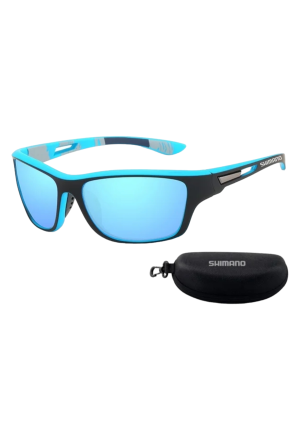 Sonnenbrille SHIMANO pulsar blau