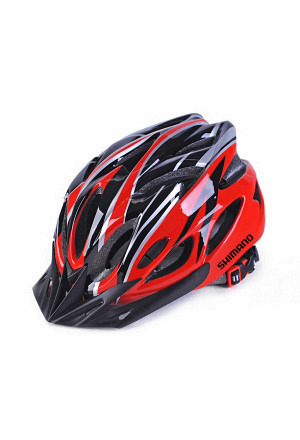 Fahrradhelm Absolut Shimano Edition rot schwarz