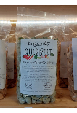 UrDinkel-Teigwaren "Querbeet" mit Kräu..