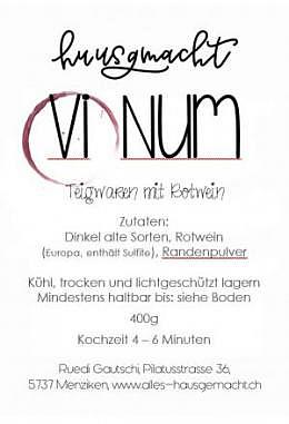 UrDinkel-Teigwaren "Vi Num" mit Rotwei..