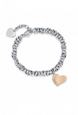 Bracciale Con Cuore Glitter