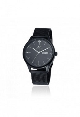 Orologio Con Quadrante Nero E Maglia Milano