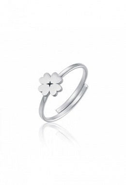 Anello con quadrifoglio