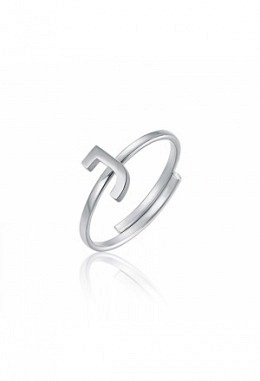 Anello con iniziale J