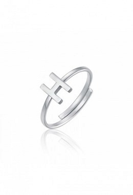Anello con iniziale H