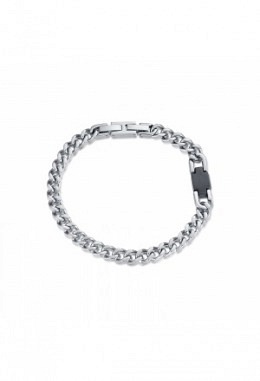 Bracciale in acciaio con Ip nero
